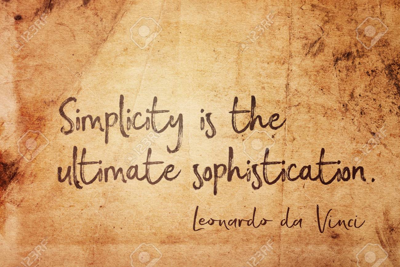 simplicity is Leonardo